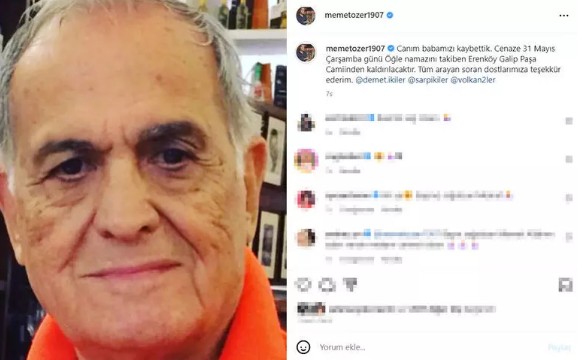 Şef Memet Özer'in acı günü!